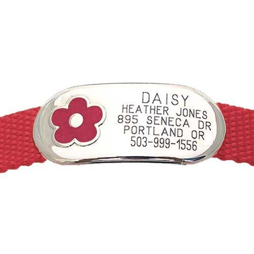Jewelry Collar Tag - Flower, - Lucky Pet